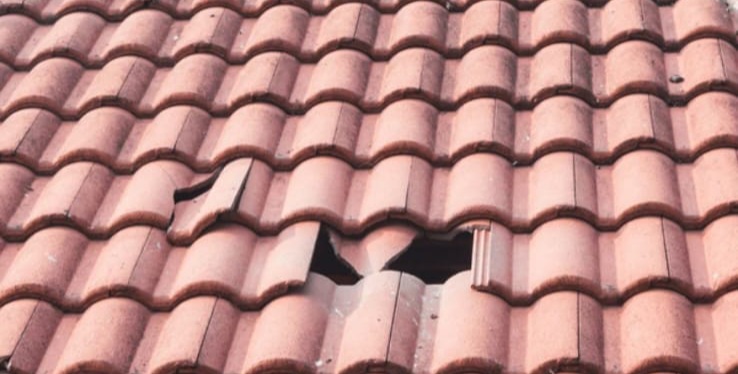 cracked tile repair Huntingdon