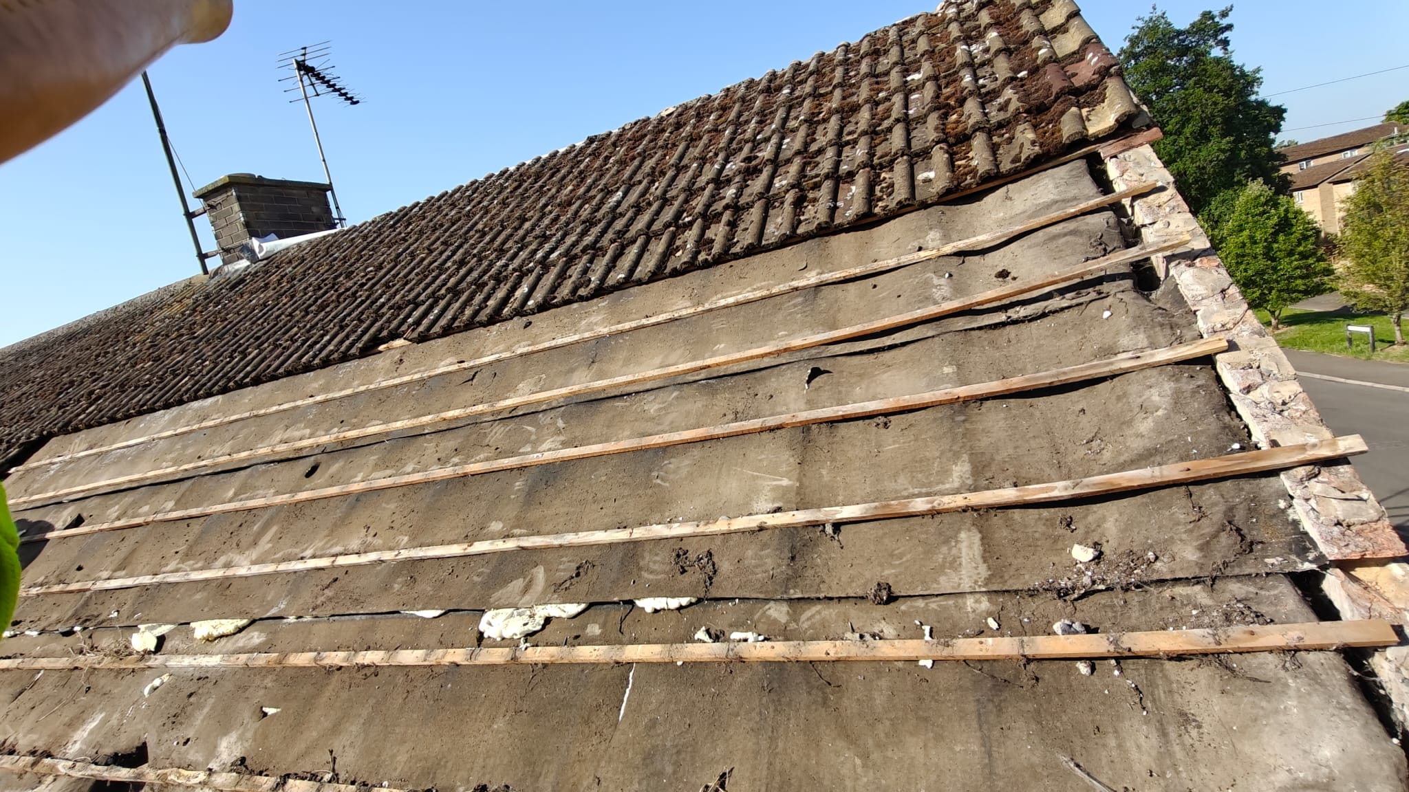 storm damaged roofs